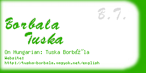 borbala tuska business card